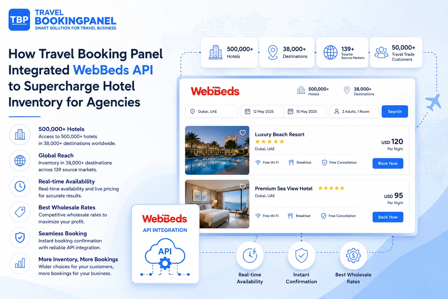 Supercharge Hotel Inventory with WebBeds API integration
